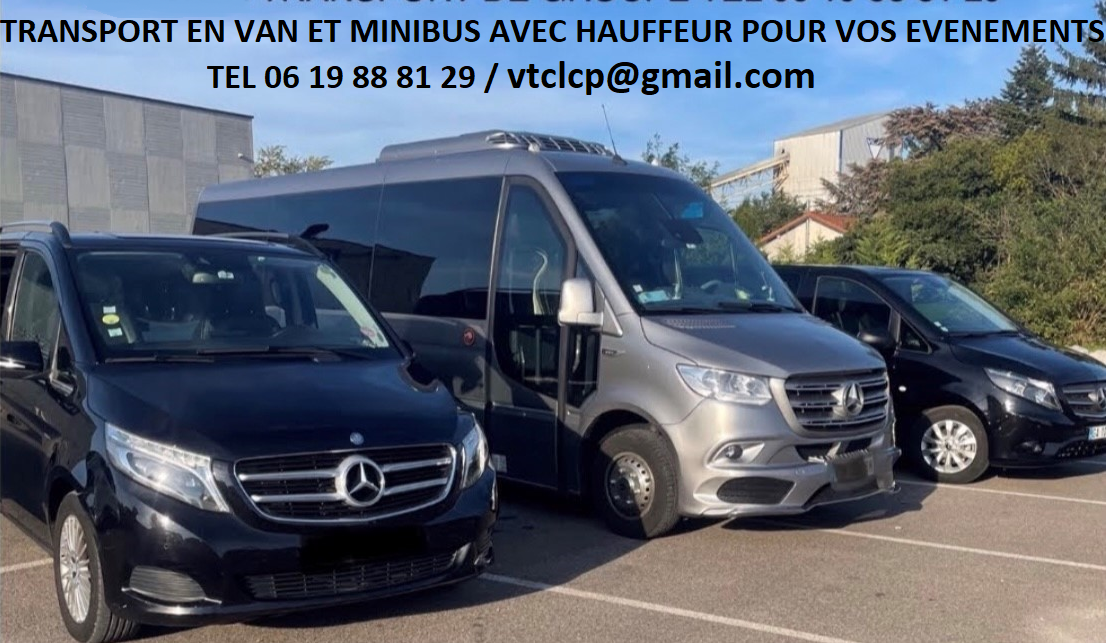 Chauffeur prive VTC à St Vulbas en van MINIBUS