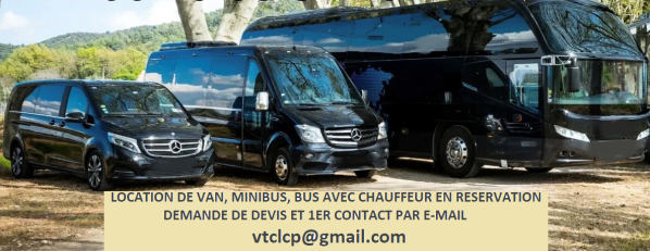 Location de van minibus et bus avec chauffeur