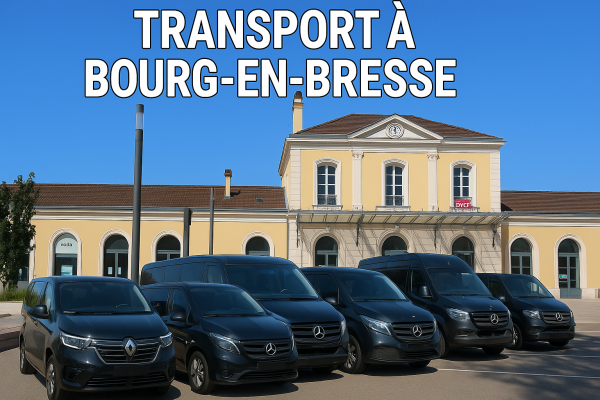 Transport a bourg en bresse en van et minibus