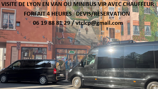 Visite de lyon en van ou minibus avec chauffeur forfait 4 heures 1