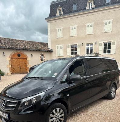 Wine tour dans le beaujolais chateau de moulin a vent en van avec chauffeur